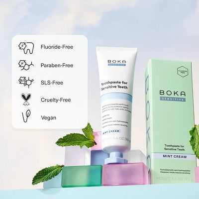 Boka Sensitive Toothpaste 3.4oz - Imperfect Box
