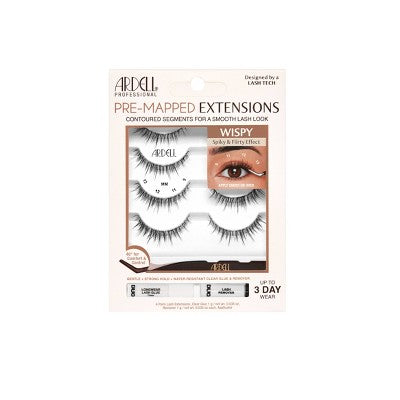Ardell Pre-Mapped Extensions Wispy False Eyelashes 4ct - Imperfect Box