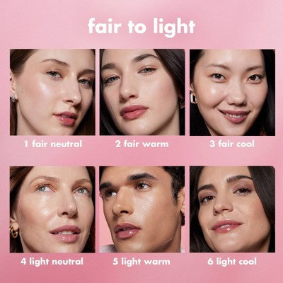 e.l.f. Halo Glow Skin Tint Light Coverage Foundation Mineral SPF 50 3 Fair Cool 1 fl oz - Imperfect Box
