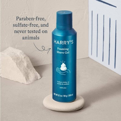 Harry's Men's Foaming Shave Gel with Aloe 6.7oz/2pk - Imperfect Box