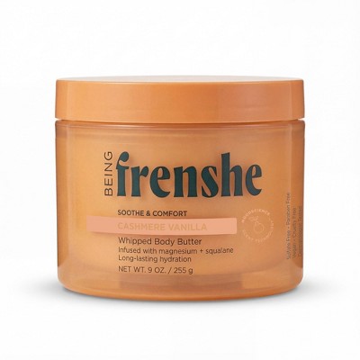 Being Frenshe Cashmere Vanilla Whipped Body Butter 9 fl oz - Imperfect Container