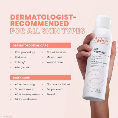 Avene Thermal Spring Water Facial Mist Spray 5 fl oz - New
