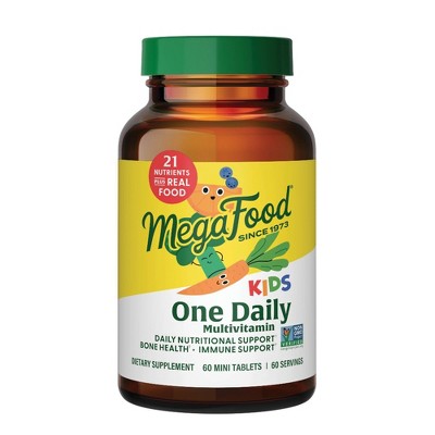 MegaFood Kids One Daily Vegetarian Multivitamin 60ct - New