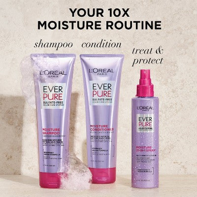 L'Oreal Paris EverPure Moisture Rosemary Oil Conditioner for Dry Hair 23 fl oz - Imperfect Container hi