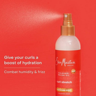 SheaMoisture Curl Stretch Refresher Spray Kalahari Melon Oil & Marula Oil Infused 8 fl oz - Missing Lid