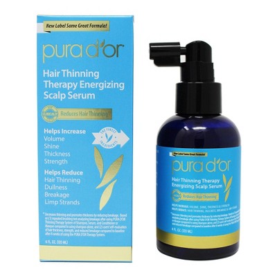 Pura d'or Hair Thinning Therapy Energizing Scalp Serum 4 fl oz - Imperfect Box