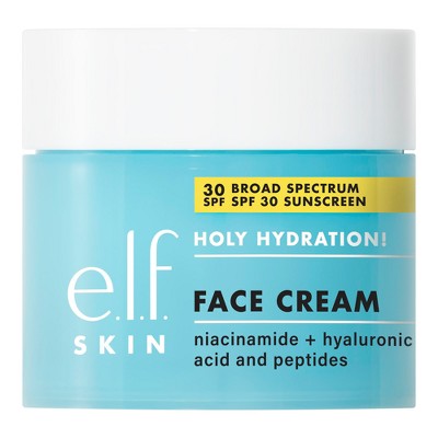 e.l.f. Holy Hydration! Broad Spectrum Sunscreen Face Cream SPF 30 1.76oz - Imperfect Box