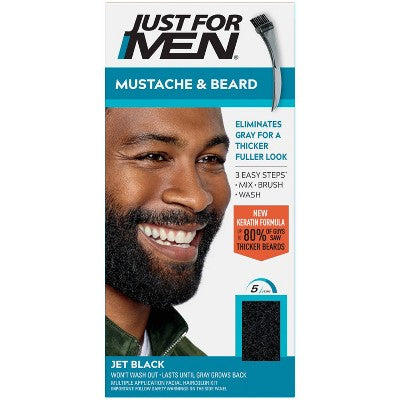 Just For Men Mustache & Beard Jet Black M-61 - Imperfect Box