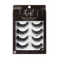 Kiss Lash Couture Matte Black False Eyelashes Matte Twill Lashes 4ct - Imperfect Box