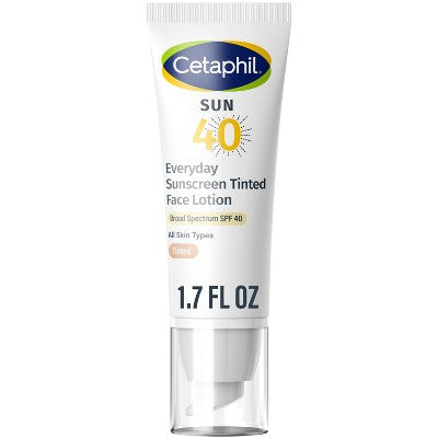 Cetaphil Sun Everyday Mineral Sunscreen Tinted Face Lotion with Zinc Oxide SPF 40 - Missing Box