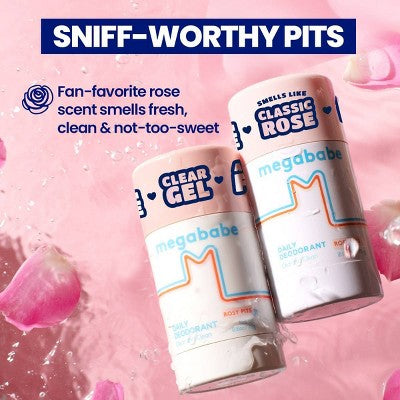 Megababe Rosy Pits Daily Solid Deodorant 2.6oz - New