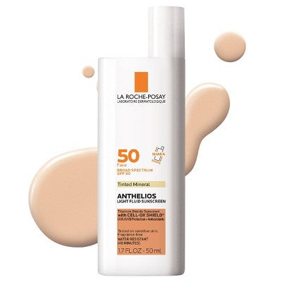La Roche Posay Anthelios Tinted Ultra-Light Fluid Mineral Face Sunscreen SPF 50 1.7 fl oz - Imperfect Box