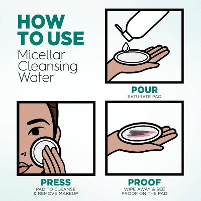 Garnier Salicylic Acid Purifying Makeup Remover Micellar Water and Facial Cleanser 23.7 fl oz - Imperfect Container