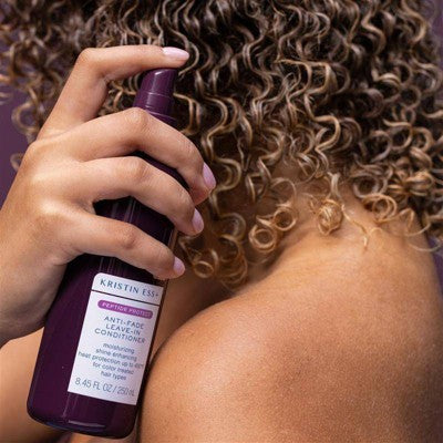 Kristin Ess+ Color Safe Leave-In Conditioner & Heat Protectant Sulfate-Free  UV Color Shield & Peptide Technology 8.45 fl oz - Imperfect Container