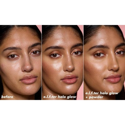 e.l.f. Halo Glow Powder Filter Foundation Medium Neutral 0.35oz - Imperfect Box