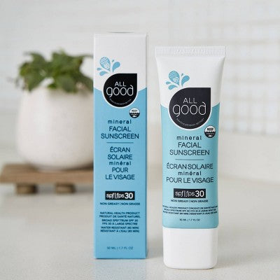 All Good Mineral Facial Sunscreen Lotion SPF 30 1.7 fl oz - Imperfect Box