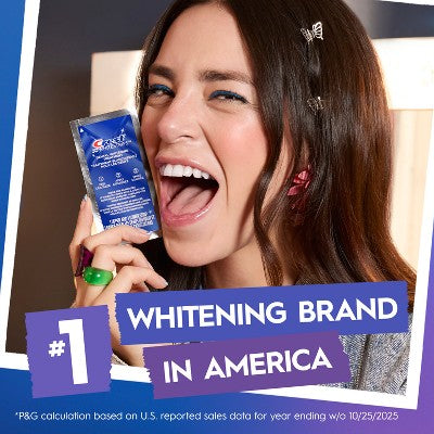 Crest 3D Whitestrips Vivid White Teeth Whitening Kit 12 Treatments - Imperfect Box