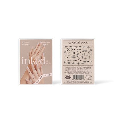 INKED By Dani Deluxe Gift Set Temporary Tattoo Gift Set 2Pk - Imperfect Box