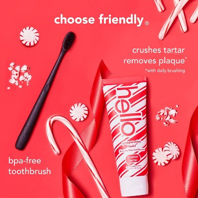 hello Holiday Home for the Holidays Toothpaste and Deodorant Travel Toiletry Bag Kit 5pc - New