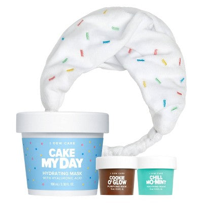 I DEW CARE Wash Off Mask & Headband Set Sundae Scoop 4ct - Imperfect Box