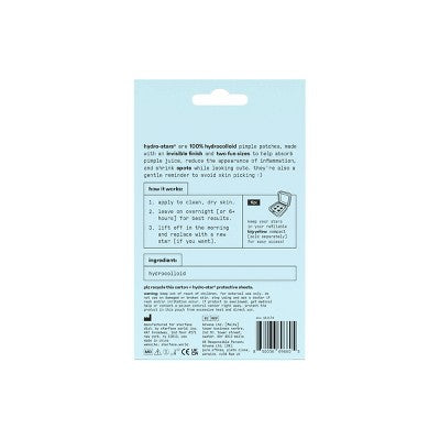 Starface Hydro-Stars Clear Facial Pimple Patch Refill 32ct - Imperfect Box