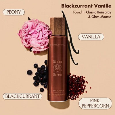 Blake Brown Classic Hairspray Reliable Flexible Hold Blackcurrant Vanille Vanilla Floral Fragrance 7.5fl oz - Imperfect Container