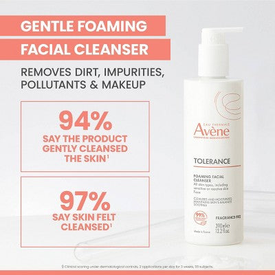 Avene Tolerance Foaming Facial Cleanser 13.2 fl oz - New