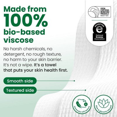 Clean Skin Club Towels for Sensitive Skin XL 50ct - Imperfect Box
