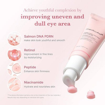 medicube PDRN Pink Peptide Eye Serum Korean Skincare 30ml - Imperfect Box