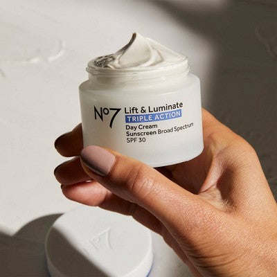 No7 Lift & Luminate Triple Action 3-Piece Skincare System 3ct - Imperfect Box