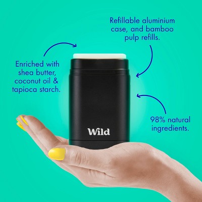 Wild Cosmetics Cream Deodorant Refill Coconut & Vanilla with Aqua Case 5.29oz - Imperfect Box