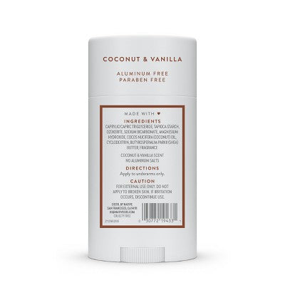 Native Solid Deodorant for Women & Men Coconut & Vanilla  Aluminum-Free 2.65oz - Imperfect Container
