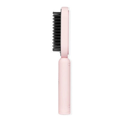L'ange Hair Mane Pass 2-In-1 Heated Straightening Brush Blush - Imperfect Box