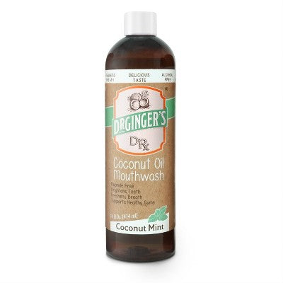 Dr. Ginger's Coconut Mint Mouthwash 14 fl oz - Imperfect Container