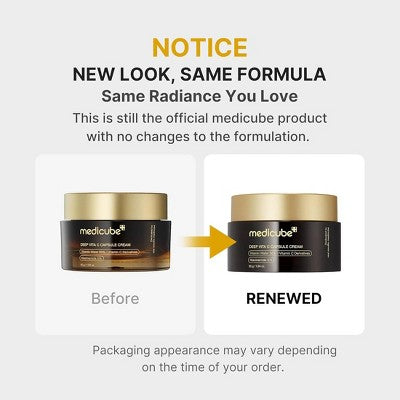 medicube Deep Vita C Capsule Cream Korean Skincare 1.94oz - Imperfect Box