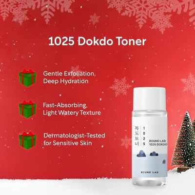 Round Lab 1025 Dokdo Travel Skincare Gift Set 4pc - Imperfect Box