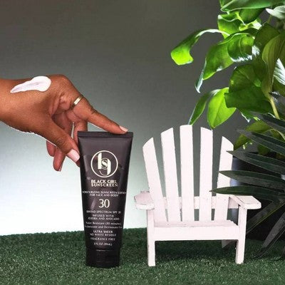 Black Girl Sunscreen Broad Spectrum Infused with Jojoba Oil SPF 30 3 fl oz - New