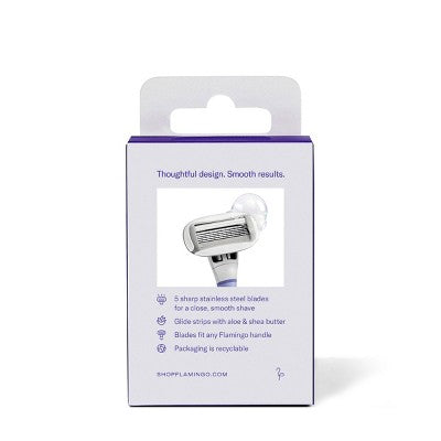 Flamingo Women's Razor Blade Refills 5-Blade Refill Cartridges 4ct - Imperfect Box