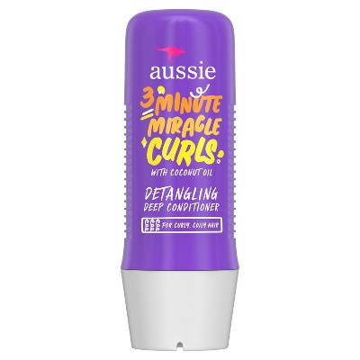 Aussie 3 Minutes Miracle Curls Detangling Deep Conditioner  8 fl oz - New