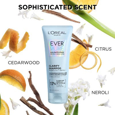 L'Oreal Paris EverPure Clarify Shampoo for Build Up 6.8 fl oz - New