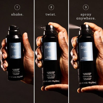 fine'ry. Men's Deodorant Spray Ultra 4oz - Imperfect Container