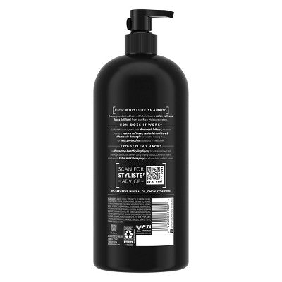 Tresemme Rich Moisture Hydrating Shampoo with Pump for Dry Hair 39 fl oz - Imperfect Container