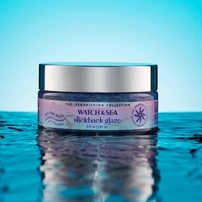 Watch & Sea This Hold Maximum & Shimmery Slickback Glaze Hair Gel 8oz - New