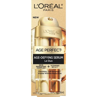 L'Oreal Paris Age Perfect Le Duo Skin Renewing & Vitamin C Serum 1 fl oz - Imperfect Box