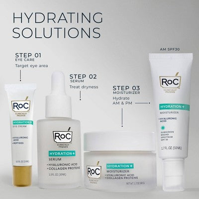 RoC Multi Correxion Hydrate + Plump Daily Moisturizer with Hyaluronic Acid SPF 30 1.7oz - Imperfect Box