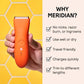 Meridian Trimmer Premium Pubic & Body Hair Trimmer for Men & Women Below-the-Belt Groomer, Ball Trimmer, Bikini Trimmer, Bonus Pouch Blaze - Imperfect Box