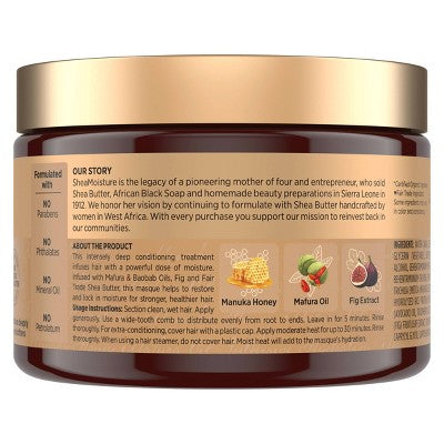 SheaMoisture Manuka Honey; Mafura Oil Intensive Hydration Hair Mask 11.5oz - New
