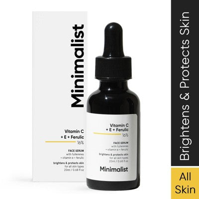 Minimalist Vitamin C + E + Ferulic 16% Face Serum 1 fl oz - Imperfect Box