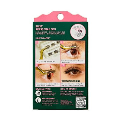 KISS Products Wicked X imPRESS Press-On Self Adhesive False Eyelashes Ozspresso 12ct - New