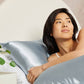 Kitsch Queen Size Satin Standard Pillowcase Thread Count Blue - Imperfect Container